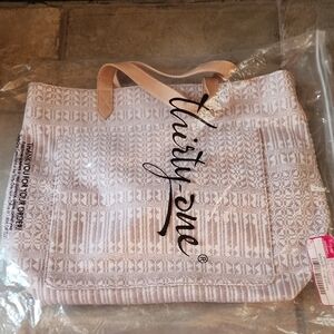 Thirty-One Textured Beige Tote